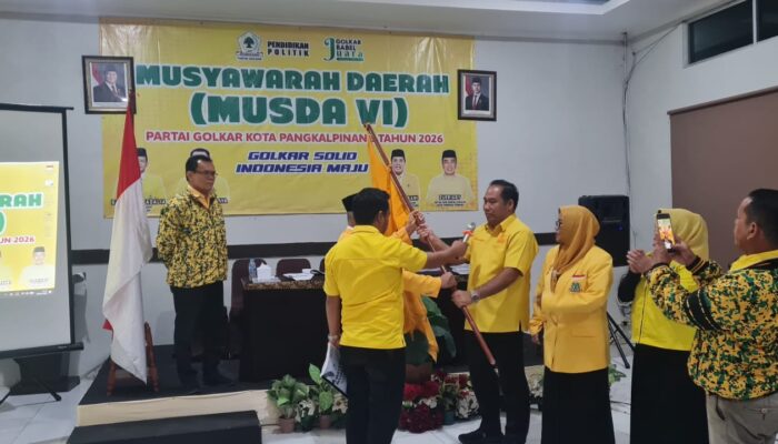 Resmi Nahkodai Golkar Pangkalpinang, Adi Irawan Targetkan Kenaikan 15 Ribu Suara di Pemilu