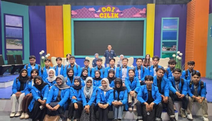 30 Mahasiswa Bisnis Digital Polman Babel Studi Visit ke TVRI Bangka Belitung, Pelajari Produksi Siaran