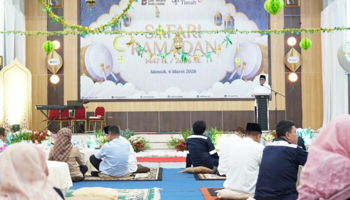 Safari Ramadan PT Timah di Mentok: 150 Anak Yatim, Guru Ngaji hingga Marbot Terima Santunan