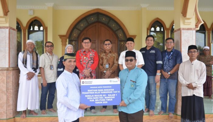 Dukung Pembinaan Remaja di Manggar, PT Timah Bantu Pesantren Kilat Masjid As Salam 1