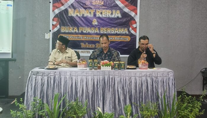 Rakerda SMSI Babel: Target 2 Bulan Rapikan Kepengurusan, Ada Peluang Dana Jurnalisme dari Google