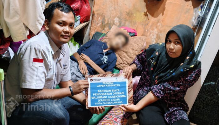 Derita Kanker Lidah 6 Bulan, Warga Kace Timur Terima Bantuan Pengobatan dari PT Timah