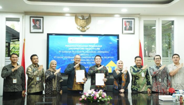 Bank Sumsel Babel dan SMF Sepakati Kerja Sama Pembiayaan Perumahan