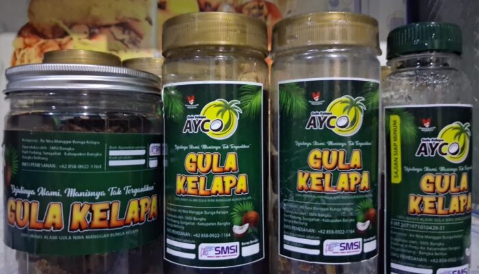 Gula Kelapa AYCO Jadi Primadona Baru di Pangkalpinang, Pemanis Alami Baik untuk Kesehatan