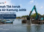 PT Timah Bersama Mitra Keruk Muara Air Kantung, Akses Nelayan Dipermudah