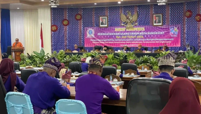 DPRD Bangka Gelar Paripurna HUT ke-260 Sungailiat, Soroti Tantangan Ekonomi dan Pembangunan