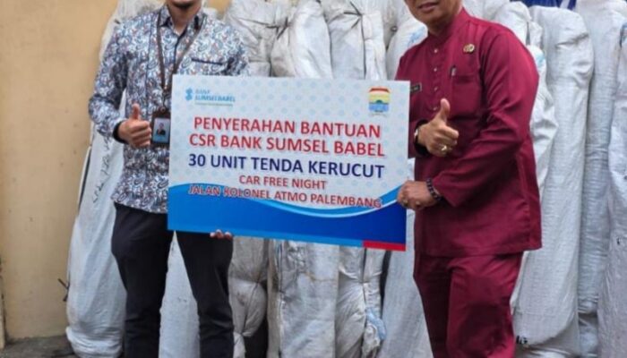 Bank Sumsel Babel Dukung CFN, Salurkan CSR ke Pedestrian Atmo