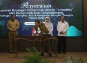 Bupati Bangka Tengah Serahkan LKPD 2025 ke BPK, Targetkan Opini WTP Kembali