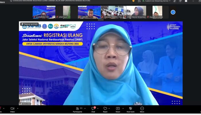 UBB Sosialisasikan Daftar Ulang SNBP 2026, 1052 Camaba Dikejar Deadline Registrasi