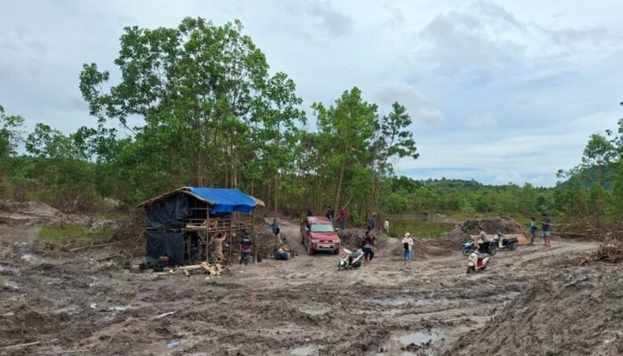 Dua Tambang Timah Ilegal di Belinyu Ditertibkan, Polisi Amankan 2 Ekskavator