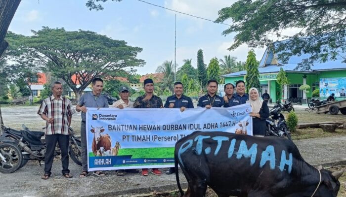 PT Timah Distribusikan Hewan Kurban hingga Pelosok Kepulauan Meranti