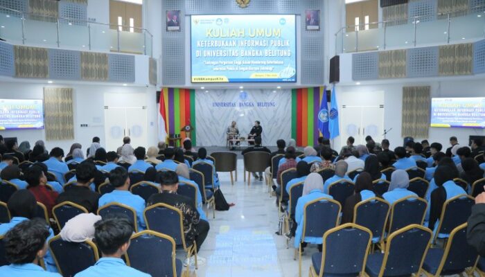 UBB Gelar Kuliah Umum, Bahas Keterbukaan Informasi di Era Disrupsi Teknologi