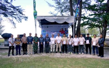 PT Timah Dukung Hari Lingkungan Hidup di Beltim, Tanam Cemara Laut Cegah Abrasi Pantai Lalang
