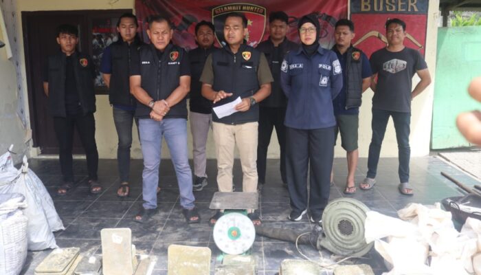 Peleburan Timah Ilegal di Bedeng Ake Terungkap, Dua Orang Diamankan