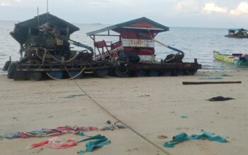 Aneh! Satu Ponton Sitaan Tambang Ilegal Tiba-tiba Berpindah Lokasi