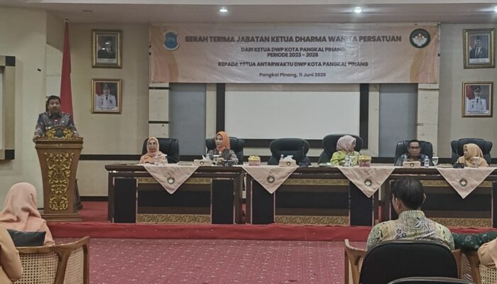 Sertijab Ketua DWP Pangkalpinang, Prof Udin Ingatkan Pentingnya Menjaga Integritas Keluarga ASN