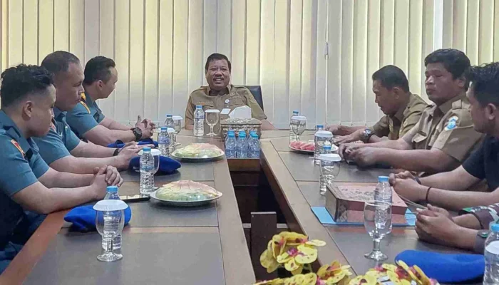 Wali Kota Pangkalpinang Terima Audiensi Dandenpomal Lanal Babel, Perkuat Silaturahmi dan Sinergi