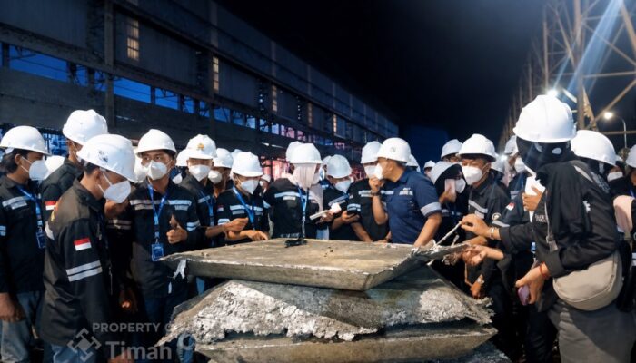 Ratusan Mahasiswa Teknik Pertambangan Belajar Proses Pengolahan Timah