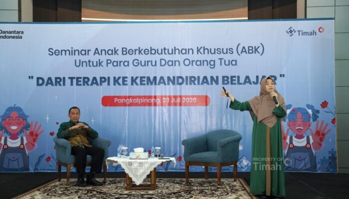 PT Timah Gelar Seminar ABK, 10 Anak di Babel Terima Bantuan Terapi Online Gratis
