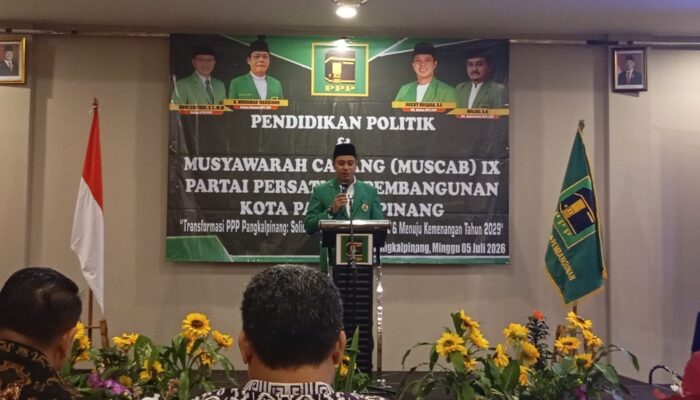 Muscab IX DPC PPP Pangkalpinang Digelar, Rocky Husada Ajak Kader Perkuat Soliditas Menuju 2029