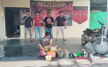 Residivis Narkoba di Bangka Dibekuk, Akui Bobol 14 Lokasi di Sungailiat