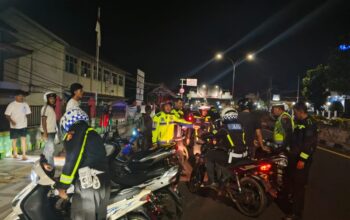 Antisipasi Balap Liar, Satlantas Polres Bangka Amankan 12 Motor Knalpot Brong