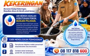 Hidayat Arsani Instruksikan BPBD Babel Gerak Cepat Salurkan Bantuan Air Bersih untuk Warga Terdampak Kekeringan