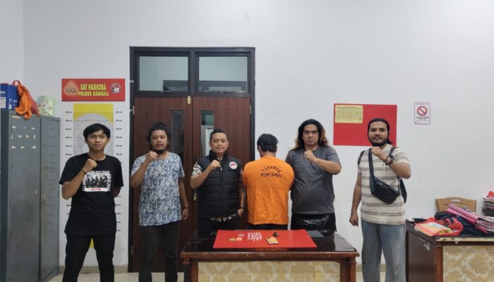 IN Alias Ccp Diamankan Polisi, Diduga Terlibat Peredaran Sabu di Belinyu