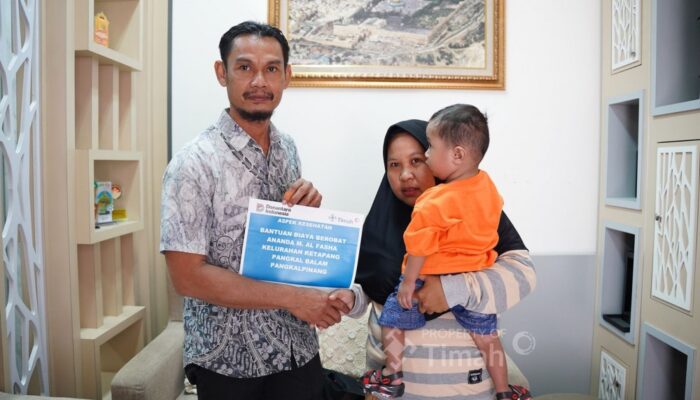 Balita Asal Pangkalpinang Jalani Pengobatan di Jakarta, PT Timah Salurkan Bantuan