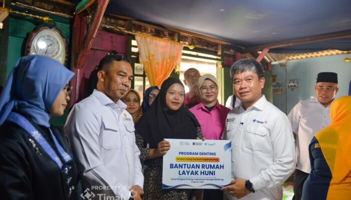 Dukung Program GENTING, PT TIMAH Bantu Rumah Layak Huni bagi Tiga Keluarga di Pangkalpinang