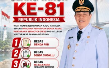 Kado HUT RI, Pemprov Babel Resmi Berlakukan Pemutihan Denda Pajak Kendaraan hingga 31 Oktober 2026