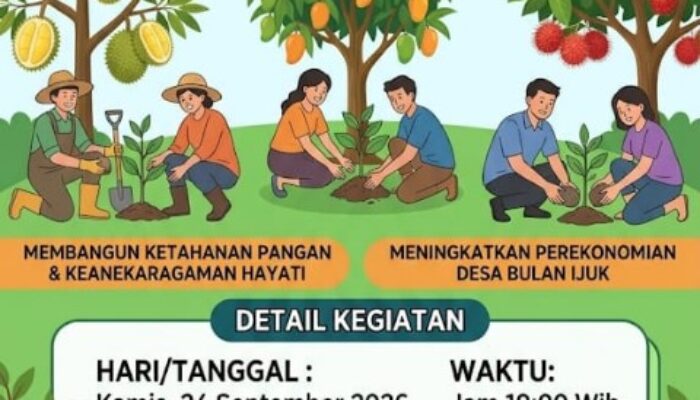 SMSI Bangka Siapkan 1.000 Pohon Buah, Ditanam di Lahan 2,4 Hektare