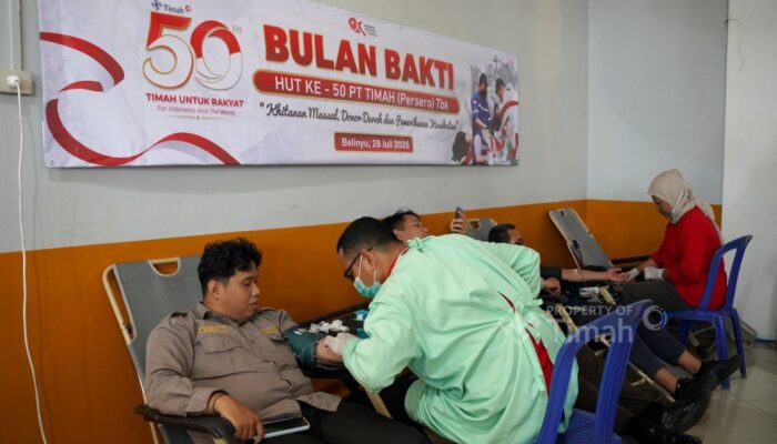 HUT ke-50 PT Timah, Donor Darah di 8 Titik Kumpulkan 811 Kantong Darah