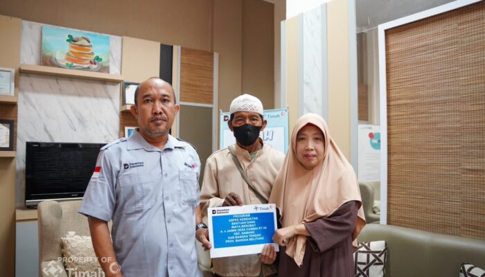 Jaimin Warga Cambai Dapat Bantuan PT TIMAH untuk Operasi Telinga di Palembang