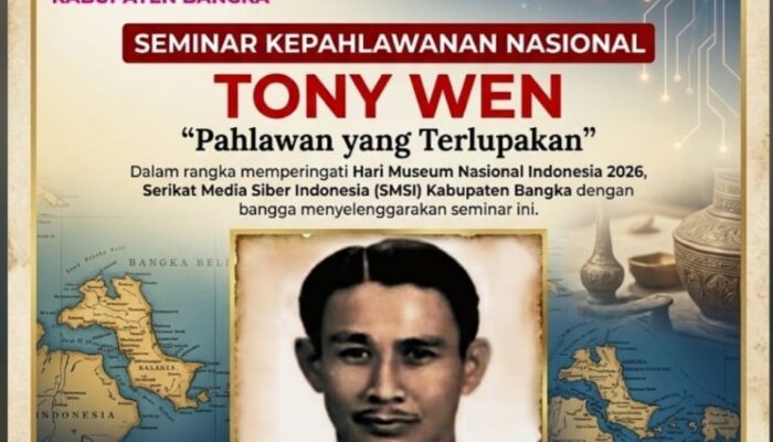 SMSI Bangka Gelar Seminar Kepahlawanan, Gaungkan Kembali Usulan Tony Wen Jadi Pahlawan Nasional