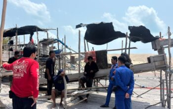 6 Ponton Ditemukan di Muara Air Kantung Jelitik, 1 Sedang Menambang di Luar IUP PT Timah