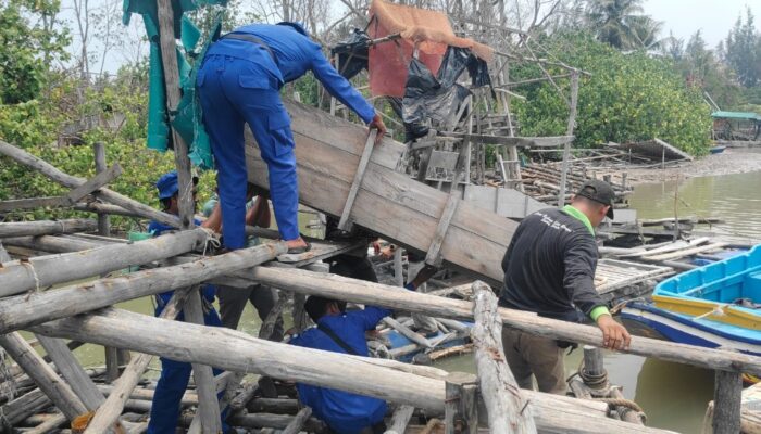 Tambang Timah Ilegal di DAS Jalan Laut Nelayan II Ditertibkan, Satu Ponton Rajuk Tower Ditemukan